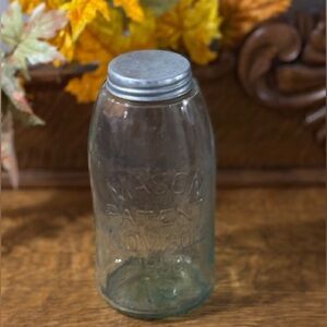MASON’S 1/2 Gallon Aqua Blue Fruit Jar